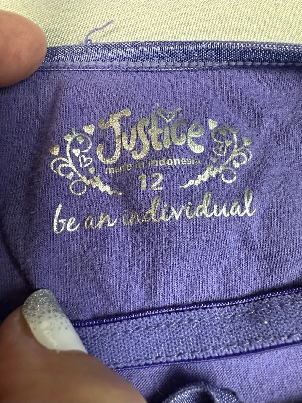 Justice soft purple
